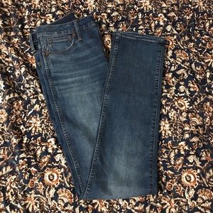 Madewell stovepipe full length jean
